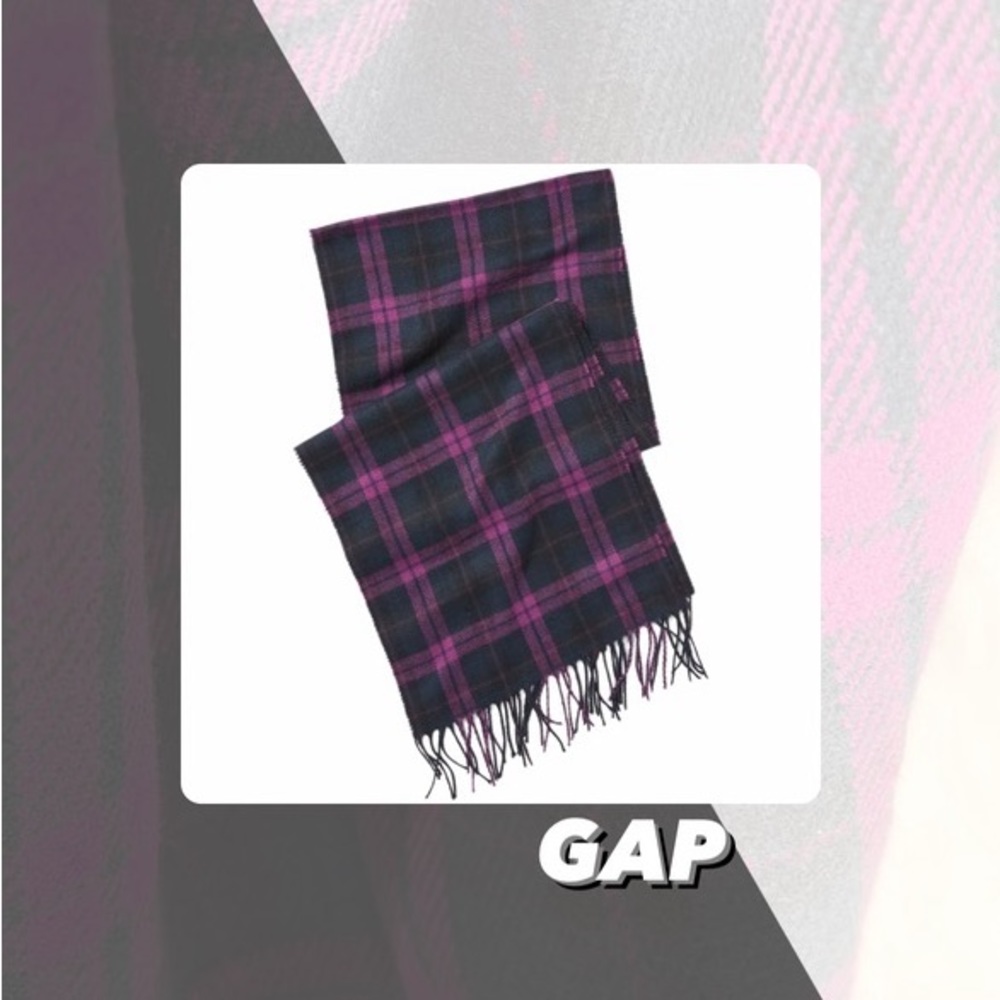 EUC Gap Plaid Flannel Scarf